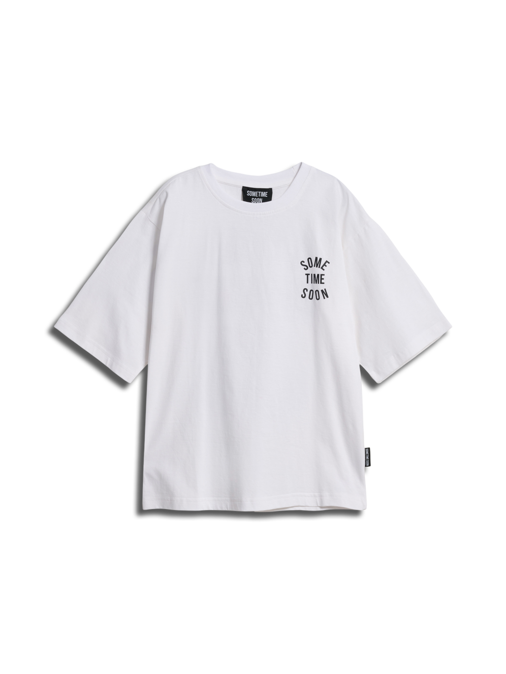 ◆SATUR◆ All Day Slavic Short Sleeve T-Shirt Organic White Sometime Soon stsREVOLUTIONARY T-SHIRT - BRIGHT WHITE